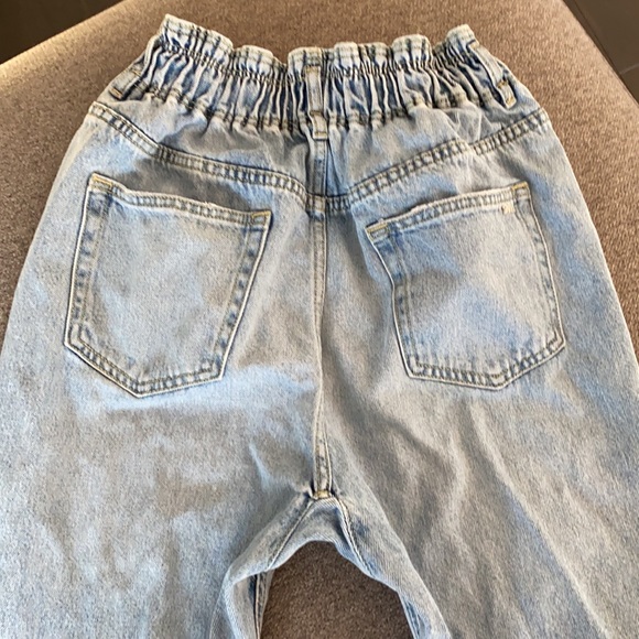 ZARA Drawstring High waisted  jeans size 2 - Picture 9 of 11